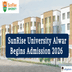 SunRise University Alwar Admission 2026 Begins; Apply Now @sunriseuniversity.in
